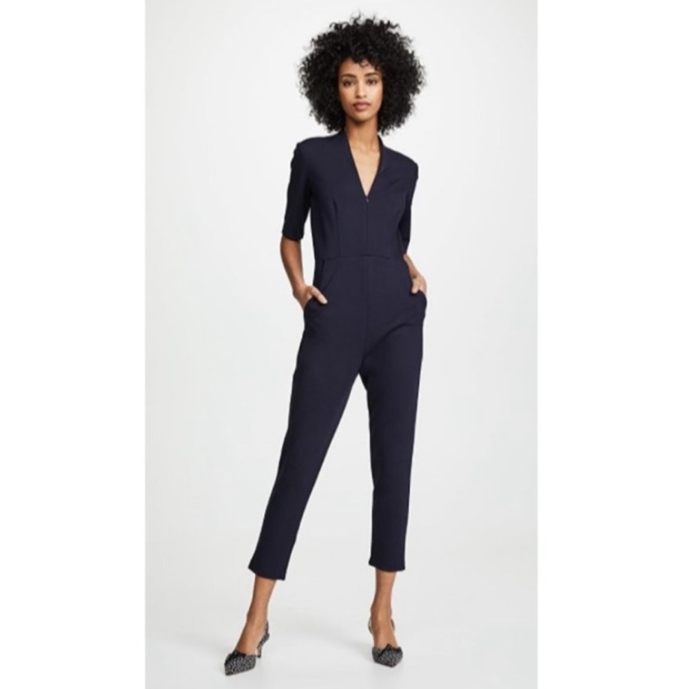 Amanda Uprichard Tory Catsuit Blue Size Medium